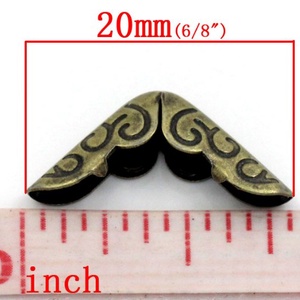 Fémsarok (5. minta/1 db) - 14x14 mm - csat, karika, zár - Meska.hu Fémsarok (5. minta/1 db) - 14x14 mm - csat, karika, zár - Meska.hu