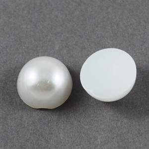 Fél teklautánzat-1 ( 10 mm/20 db) - fehér - gyöngy, ékszerkellék - Meska.hu Fél teklautánzat-1 ( 10 mm/20 db) - fehér - gyöngy, ékszerkellék - Meska.hu