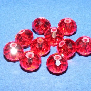 Csiszolt üveggyöngy-5 (6x8 mm/10 db) - piros - gyöngy, ékszerkellék - Meska.hu Csiszolt üveggyöngy-5 (6x8 mm/10 db) - piros - gyöngy, ékszerkellék - Meska.hu
