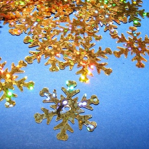 Flitter-34 (3 g/csomag) - hologramos arany (hópehely) - gyöngy, ékszerkellék - Meska.hu Flitter-34 (3 g/csomag) - hologramos arany (hópehely) - gyöngy, ékszerkellék - Meska.hu