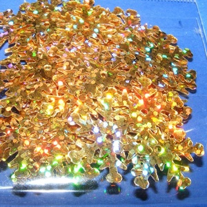 Flitter-34 (3 g/csomag) - hologramos arany (hópehely) - gyöngy, ékszerkellék - Meska.hu Flitter-34 (3 g/csomag) - hologramos arany (hópehely) - gyöngy, ékszerkellék - Meska.hu
