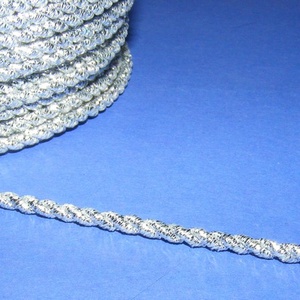 Sodrott zsinór - 3 mm (ZS104/1 m) - ezüst - gyöngy, ékszerkellék - Meska.hu Sodrott zsinór - 3 mm (ZS104/1 m) - ezüst - gyöngy, ékszerkellék - Meska.hu
