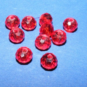 Csiszolt üveggyöngy-4 (4x6 mm/10 db) - piros - gyöngy, ékszerkellék - Meska.hu Csiszolt üveggyöngy-4 (4x6 mm/10 db) - piros - gyöngy, ékszerkellék - Meska.hu
