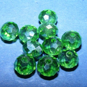 Csiszolt üveggyöngy-26 (4x6 mm/10 db) - zöld - gyöngy, ékszerkellék - Meska.hu Csiszolt üveggyöngy-26 (4x6 mm/10 db) - zöld - gyöngy, ékszerkellék - Meska.hu