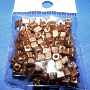 Szögletes gyöngy (14. minta/15 g) - metál bronz - gyöngy, ékszerkellék - Meska.hu Szögletes gyöngy (14. minta/15 g) - metál bronz - gyöngy, ékszerkellék - Meska.hu