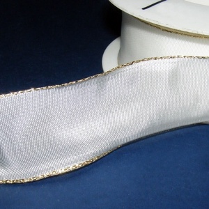 Szalag (3. minta/1,6 m) - fehér/arany lurex - textil - Meska.hu Szalag (3. minta/1,6 m) - fehér/arany lurex - textil - Meska.hu