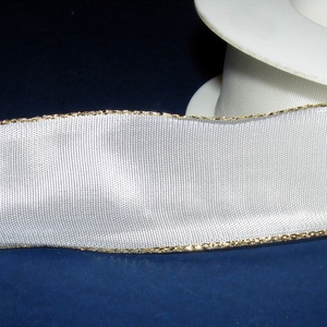 Szalag (3. minta/1,6 m) - fehér/arany lurex - textil - Meska.hu Szalag (3. minta/1,6 m) - fehér/arany lurex - textil - Meska.hu