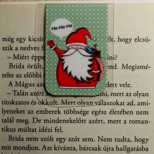 MIKULÁS- Ünnepi mini MÁGNESES könyvjelző 1db -  - Meska.hu