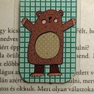 Nagy Mackó mini MÁGNESES könyvjelző 1db - Meska.hu
