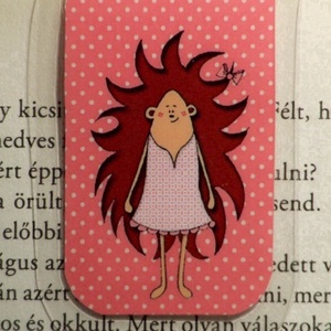 Süni lány-mini MÁGNESES könyvjelző 1 db - Meska.hu