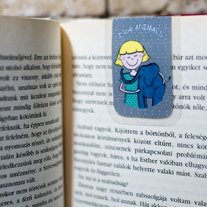 I love ANIMALS -mini MÁGNESES könyvjelző 1 db -  - Meska.hu