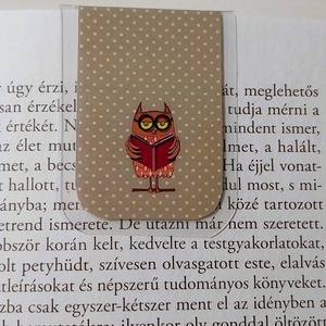 Bagolymánia- MÁGNESES könyvjelző /2 db - könyv & zene - könyvjelző - Meska.hu