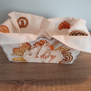 Kenyértartó kosár - otthon & életmód - konyhafelszerelés, tálalás - konyhai tárolás - kenyértartó - Meska.hu