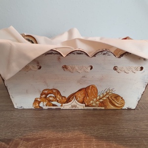 Kenyértartó kosár - otthon & életmód - konyhafelszerelés, tálalás - konyhai tárolás - kenyértartó - Meska.hu