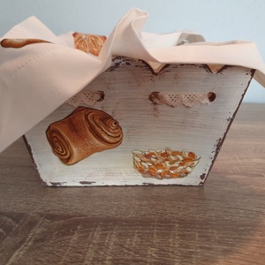 Kenyértartó kosár - otthon & életmód - konyhafelszerelés, tálalás - konyhai tárolás - kenyértartó - Meska.hu