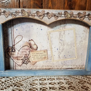 Valentin képtartó, Otthon & Életmód, Dekoráció, Képkeret, Kép & Falikép, Decoupage, transzfer és szalvétatechnika, MESKA