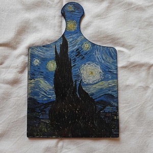 Vágódeszka Van Gogh képpel - Meska.hu