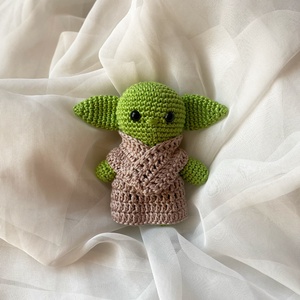 Horgolt figura baby yoda - Meska.hu