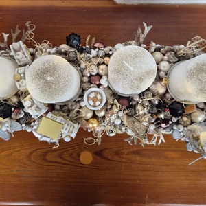 Téli emlék - karácsony - adventi díszek - adventi gyertyadíszek és koszorúdíszek - Meska.hu