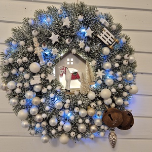 Karácsonyi/téli kopogtató, Otthon & Életmód, Dekoráció, Ajtó- és ablak dekoráció, Ajtódísz & Kopogtató, , MESKA