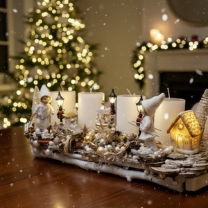 Téli emlék - karácsony - adventi díszek - adventi gyertyadíszek és koszorúdíszek - Meska.hu
