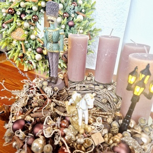 Adventi szett - otthon & életmód - dekoráció - asztal és polc dekoráció - horgolt & csipketerítő - Meska.hu