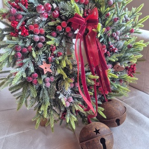 Karácdonyi kopogtató, Karácsony, Adventi díszek, Adventi ablakdekoráció, Virágkötés, MESKA