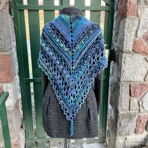 Palackposta horgolt kendő/sálkendő - ruha & divat - sál, sapka, kendő - kendő - Meska.hu