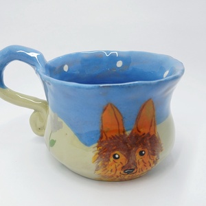 Mázas kerámia  bögre - művészet - szobor - kerámia - Meska.hu