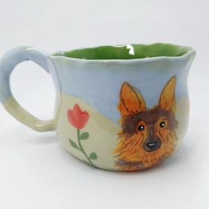 Mázas kerámia  bögre, Művészet, Szobor, Kerámia, Kerámia, MESKA