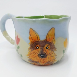 Mázas kerámia  bögre - művészet - szobor - kerámia - Meska.hu