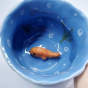 Mázas kerámia  bögre, Művészet, Szobor, Kerámia, Kerámia, MESKA