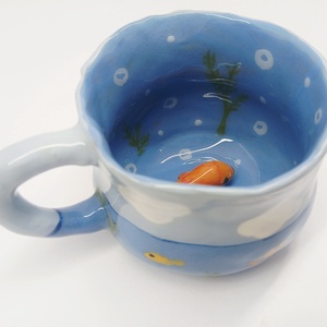 Mázas kerámia  bögre - művészet - szobor - kerámia - Meska.hu