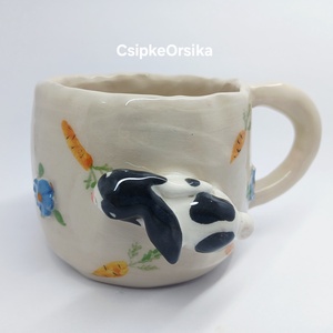 Mázas kerámia  bögre - művészet - szobor - kerámia - Meska.hu