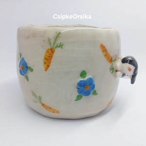 Mázas kerámia  bögre - művészet - szobor - kerámia - Meska.hu