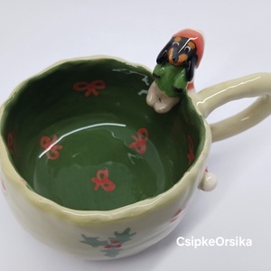 Mázas kerámia  bögre - művészet - szobor - kerámia - Meska.hu