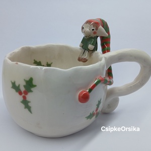 Mázas kerámia  bögre - művészet - szobor - kerámia - Meska.hu