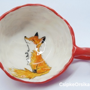 Mázas kerámia  bögre és tányér, Művészet, Szobor, Kerámia, Kerámia, MESKA