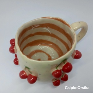 Mázas kerámia  bögre, Művészet, Szobor, Kerámia, Kerámia, MESKA