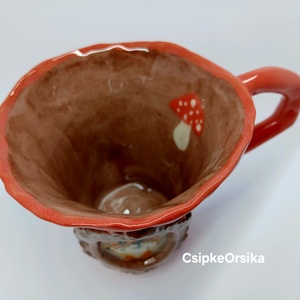 Mázas kerámia  bögre - művészet - szobor - kerámia - Meska.hu