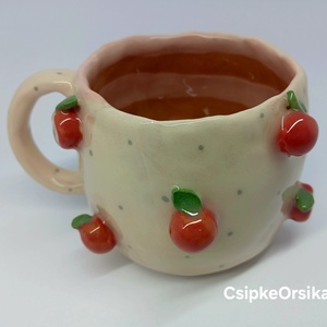 Mázas kerámia  bögre, Művészet, Szobor, Kerámia, Kerámia, MESKA