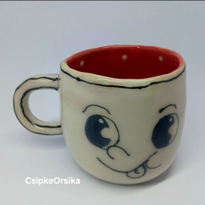 Mázas kerámia  bögre, Művészet, Szobor, Kerámia, Kerámia, MESKA