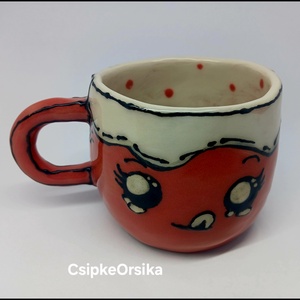 Mázas kerámia  bögre, Művészet, Szobor, Kerámia, Kerámia, MESKA