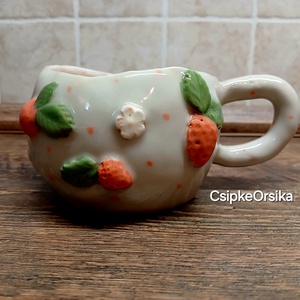 Mázas kerámia  bögre, Művészet, Szobor, Kerámia, Kerámia, MESKA