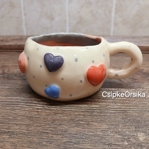 Mázas kerámia  bögre - művészet - szobor - kerámia - Meska.hu