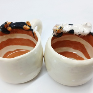 Mázas kerámia  bögrék Orsi564933 részére - Meska.hu