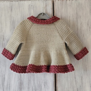 Horgolt kabát kislányoknak - ruha & divat - gyerekruha - gyerek kabát, dzseki - Meska.hu