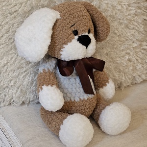 Horgolt plüss kölyökkutya  - játék & sport - plüssállat & játékfigura - kutya - Meska.hu