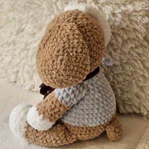 Horgolt plüss kölyökkutya  - játék & sport - plüssállat & játékfigura - kutya - Meska.hu