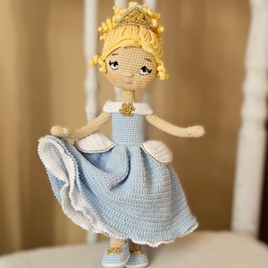 Horgolt Hamupipőke baba - játék & sport - baba & babaház - baba - Meska.hu